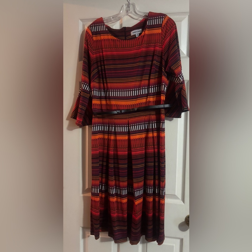 Bold and Beautiful Midi Dress - Eye Catching Print